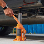 VEVOR Hydraulic Bottle Jack, 12 Ton (26455.5 lbs) Capacity, 205-400 mm Lifting Range, Heavy Duty Welded Bottle Jack for Car, SUV, Pickup, Auto Repair, House Lift and Agricultural Equipment, Orange