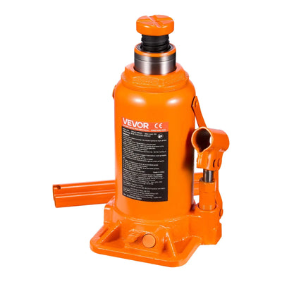 VEVOR Hydraulic Bottle Jack, 20 Ton (44092 lbs) Load Capacity, 225-435 mm Lifting Range, Heavy Duty Welded Bottle Jack for Car, SUV, Pickup, Auto Repair, House Lift and Agricultural Equipment, Orange