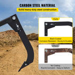 VEVOR Hitch Mounted Ripper, 18\" Shank Length Box Scraper Shank, 4 Hole Site Box Blade for Tractor, 2 Locating Pins Ripper Shank, 2 Plough Tips Box Blade Shank Teeth