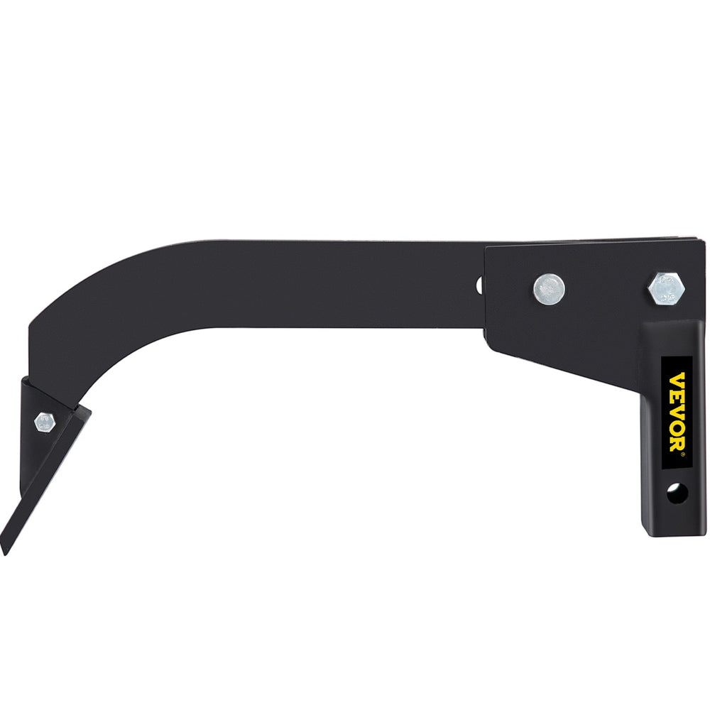VEVOR Hitch Mounted Ripper, 18\" Shank Length Box Scraper Shank, 4 Hole Site Box Blade for Tractor, 2 Locating Pins Ripper Shank, 2 Plough Tips Box Blade Shank Teeth