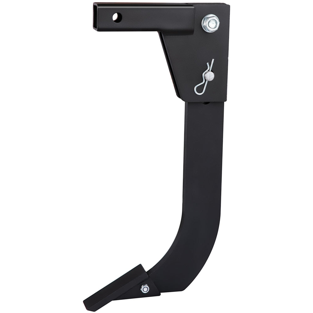 VEVOR Hitch Mounted Ripper, 18\" Shank Length Box Scraper Shank, 4 Hole Site Box Blade for Tractor, 2 Locating Pins Ripper Shank, 2 Plough Tips Box Blade Shank Teeth