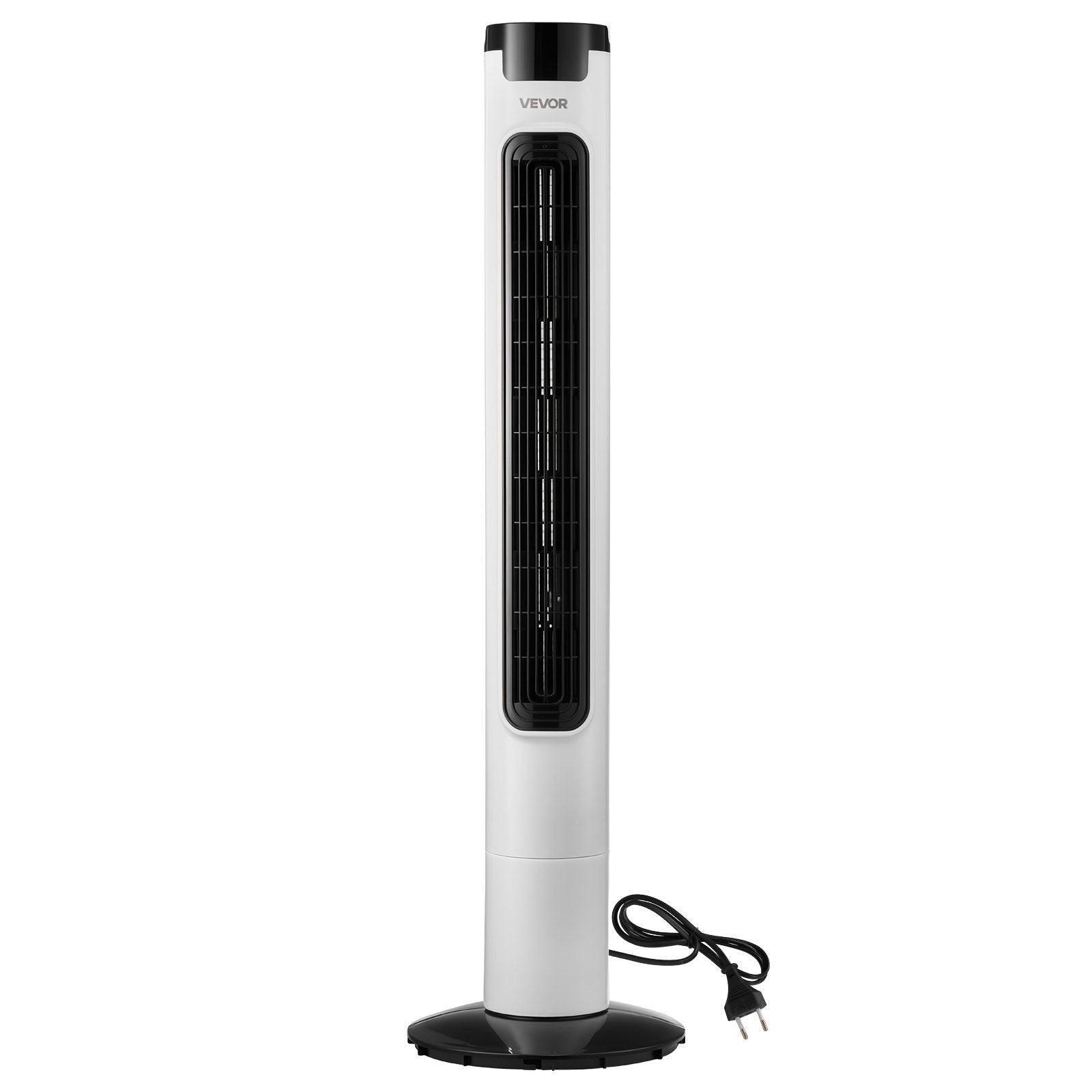 VEVOR Tower Fan, 50-Degree Oscillating Standing Fan, 3 Speeds & 3 Modes & 7.5-Hour Timer, 4.2 m/s High Velocity Floor Air Circulator, Powerful Airflow for Bedroom, Living Room, Home, Office, White