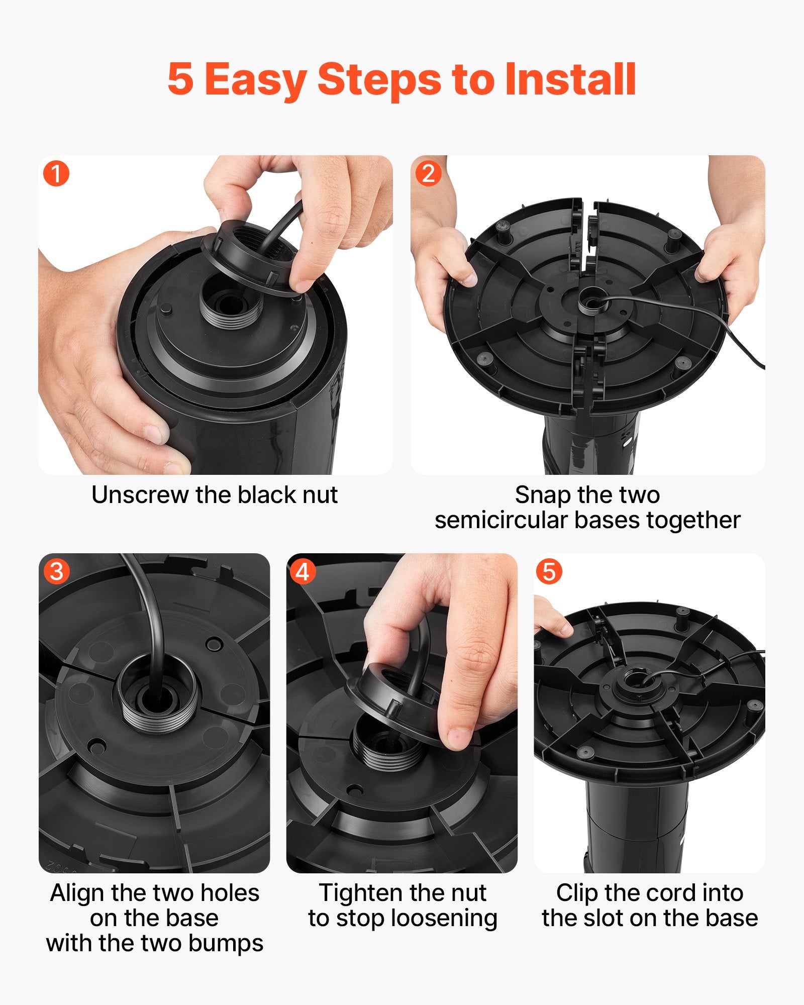 VEVOR Tower Fan, 50-Degree Oscillating Standing Fan, 3 Speeds & 3 Modes & 7.5-Hour Timer, 4.2 m/s High Velocity Floor Air Circulator, Powerful Airflow for Bedroom, Living Room, Home, Office, Black