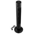 VEVOR Tower Fan, 50-Degree Oscillating Standing Fan, 3 Speeds & 3 Modes & 7.5-Hour Timer, 4.2 m/s High Velocity Floor Air Circulator, Powerful Airflow for Bedroom, Living Room, Home, Office, Black