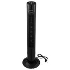 VEVOR Tower Fan, 50-Degree Oscillating Standing Fan, 3 Speeds & 3 Modes & 7.5-Hour Timer, 4.2 m/s High Velocity Floor Air Circulator, Powerful Airflow for Bedroom, Living Room, Home, Office, Black