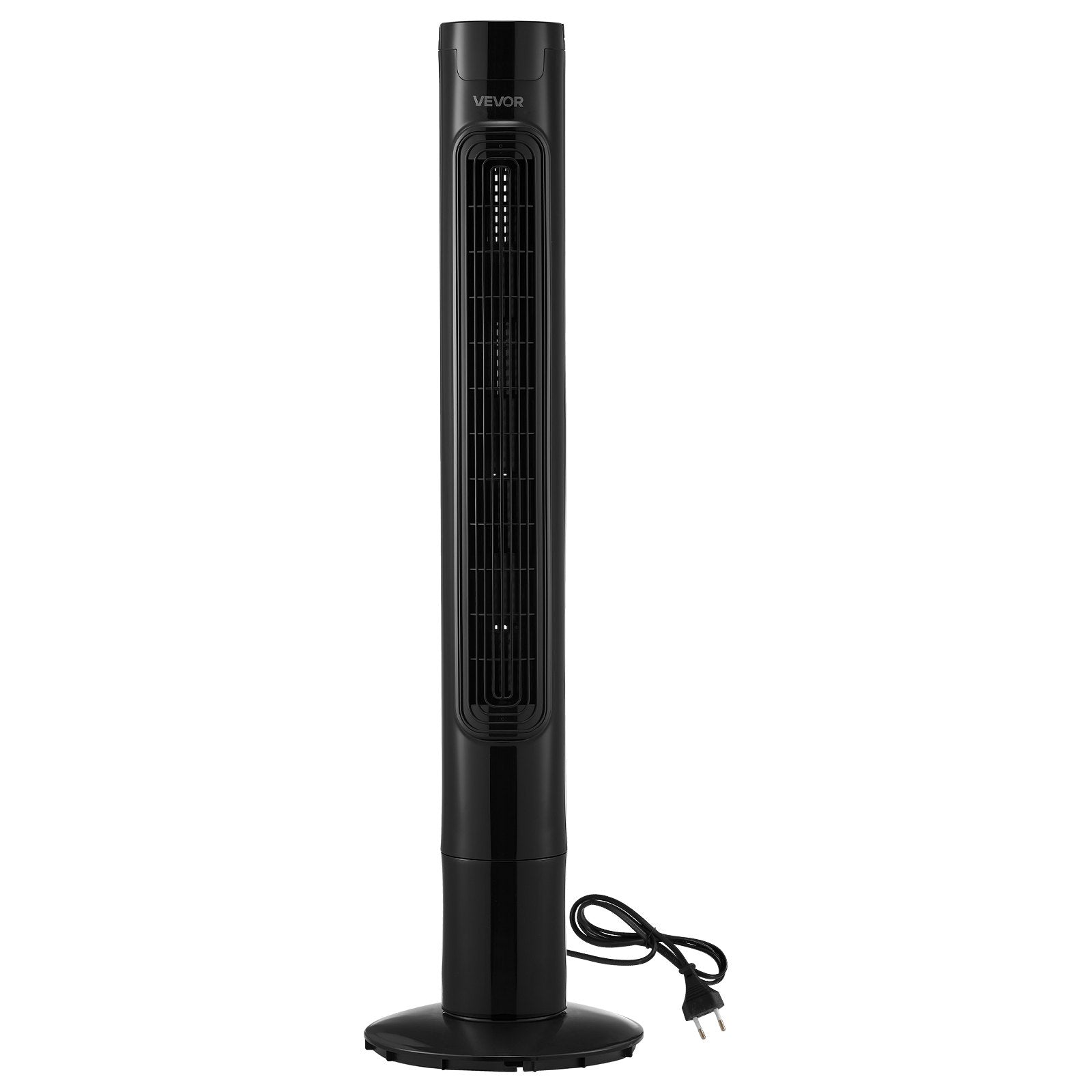 VEVOR Tower Fan, 50-Degree Oscillating Standing Fan, 3 Speeds & 3 Modes & 7.5-Hour Timer, 4.2 m/s High Velocity Floor Air Circulator, Powerful Airflow for Bedroom, Living Room, Home, Office, Black