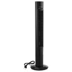 VEVOR Tower Fan, 50-Degree Oscillating Standing Fan, 3 Speeds & 3 Modes & 7.5-Hour Timer, 4.2 m/s High Velocity Floor Air Circulator, Powerful Airflow for Bedroom, Living Room, Home, Office, Black