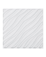 VEVOR 3D Wall Panels, 12-Pack 19.7 x 19.7 in PVC Modern Art Minimalist Wave Tiles, 32 Sq.Ft Coverage Accent Wall Panel, Interior Home Decor for Ceiling, Bedroom, Living & Gaming Room, Matte White