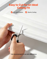 VEVOR 605x1215mm PVC Ceiling Tiles 12-Pack White 3D Textured Accent Panels, Smooth PVC Sheet for Drop Grid, Impact-Resistant, Paintable Surface, Easy Cut, Modern Decorative Style for Home, Office Area