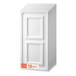 VEVOR 605x1215mm PVC Ceiling Tiles 12-Pack White 3D Textured Accent Panels, Smooth PVC Sheet for Drop Grid, Impact-Resistant, Paintable Surface, Easy Cut, Modern Decorative Style for Home, Office Area