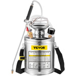 VEVOR Stainless Steel Sprayer 4L Household Gardening and Floor Cleaning Sprayer, Suitable for the Current Neds of Industry, Agriculture, Commerce, Medicine and Other Industries