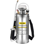 VEVOR Stainless Steel Sprayer 8L Household Gardening and Floor Cleaning Sprayer, Suitable for the Current Neds of Industry, Agriculture, Commerce, Medicine and Other Industries