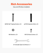 VEVOR 6x6 Post Base 4 Pcs, Inner Size 5.6x5.6 inch / 142x142 mm Post Brackets, Heavy Duty Carbon Steel Decking Posts, Wood Posts Brackets for Pavilion Deck Railing Support Deck Base Plate, Black