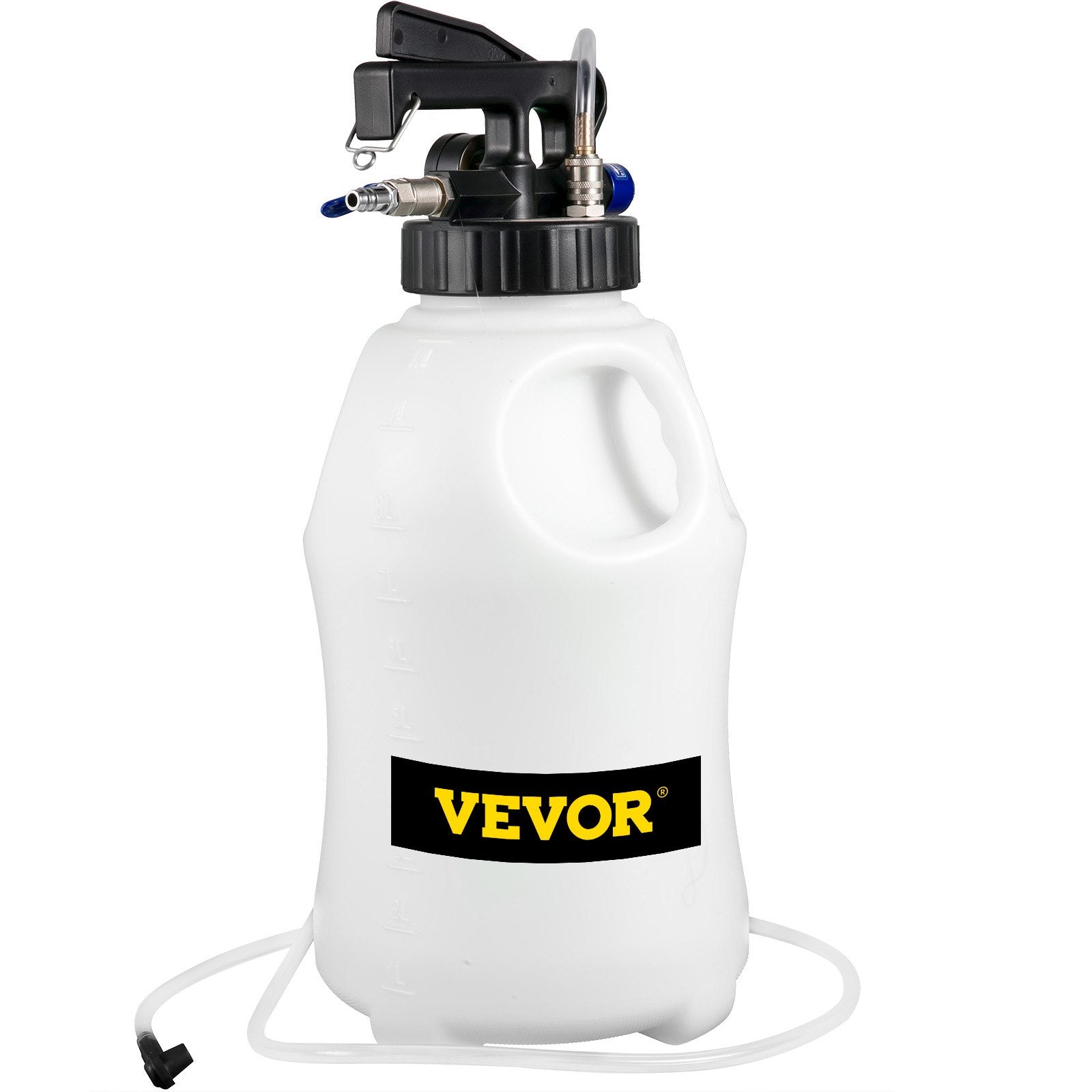VEVOR Transmission Fluid Pump 2 Way ATF Refill System Dispenser, Oil and Liquid Extractor 10 Liter Large Capacity, Automatic Transmission Fluid Pump Tool Set with 14 Pieces ATF Filler Adapters
