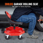 VEVOR Rolling Garage Stool 136.1 kg Adjustable Mechanic Work Shop Seat w/Casters