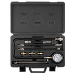 VEVOR Compression Tester Adapter Kit, 9 Pcs Automotive Engine Cylinder Leak Down Compression Test, Accurate Dual Scale Pressure Gauge 0-300 psi, with Long Reach Hoses and Case for Engine Cylinders