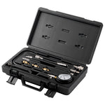 VEVOR Compression Tester Adapter Kit, 9 Pcs Automotive Engine Cylinder Leak Down Compression Test, Accurate Dual Scale Pressure Gauge 0-300 psi, with Long Reach Hoses and Case for Engine Cylinders