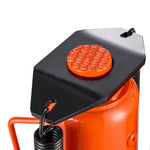 VEVOR Air Hydraulic Bottle Jack, 12 Ton Max Load Capacity, 265-505 mm Lifting Range, Pneumatic/Manual Heavy Duty Welded Bottle Jack with Hand Pump for SUV, Pickup, Truck, and Car Auto Repair, Orange