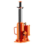 VEVOR Air Hydraulic Bottle Jack, 12 Ton Max Load Capacity, 265-505 mm Lifting Range, Pneumatic/Manual Heavy Duty Welded Bottle Jack with Hand Pump for SUV, Pickup, Truck, and Car Auto Repair, Orange