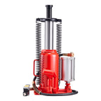 VEVOR Air Hydraulic Bottle Jack, 20 Ton Load Capacity, 260-495 mm Lifting Range, Pneumatic/Manual Heavy Duty Welded Bottle Jack with Pump for Car, Pickup, Truck, RV, SUV, Auto Repair, House Lift, Red