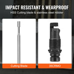 VEVOR Double Head Sheet Nibbler Metal Cutter Power Drill Attachment Cutting Tool