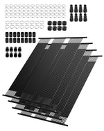 VEVOR Solar Pool Heater, 4 x 10 ft HDPE Solar Pool Panel( 4 Pcs) - Durable & Weather-Proof, with Complete Accessories, Universal Solar Pool Panel–Raises Water Temperature, Aboveground & Inground Pool