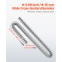 VEVOR Exhaust Hose, 1200mm Diesel Heater Flexible Exhaust Pipe, Stainless Steel Exhausts Hose with 2 Hose Clamps, Exhausts Hoses Kit Diesel Heater Accessories for 2KW 5KW 8KW Diesels Heaters