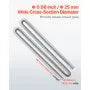 VEVOR Exhaust Hose, 3000mm Stainless Steel Exhausts Hose, Diesel Heater Flexible Exhaust Pipe with 2 Hose Clamps, Exhausts Hoses Kit Diesel Heater Accessories for 2KW 5KW 8KW Diesels Heaters