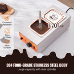 VEVOR Chocolate Tempering Machine Chocolate Melting Pot 4.1 kg 2 Tanks