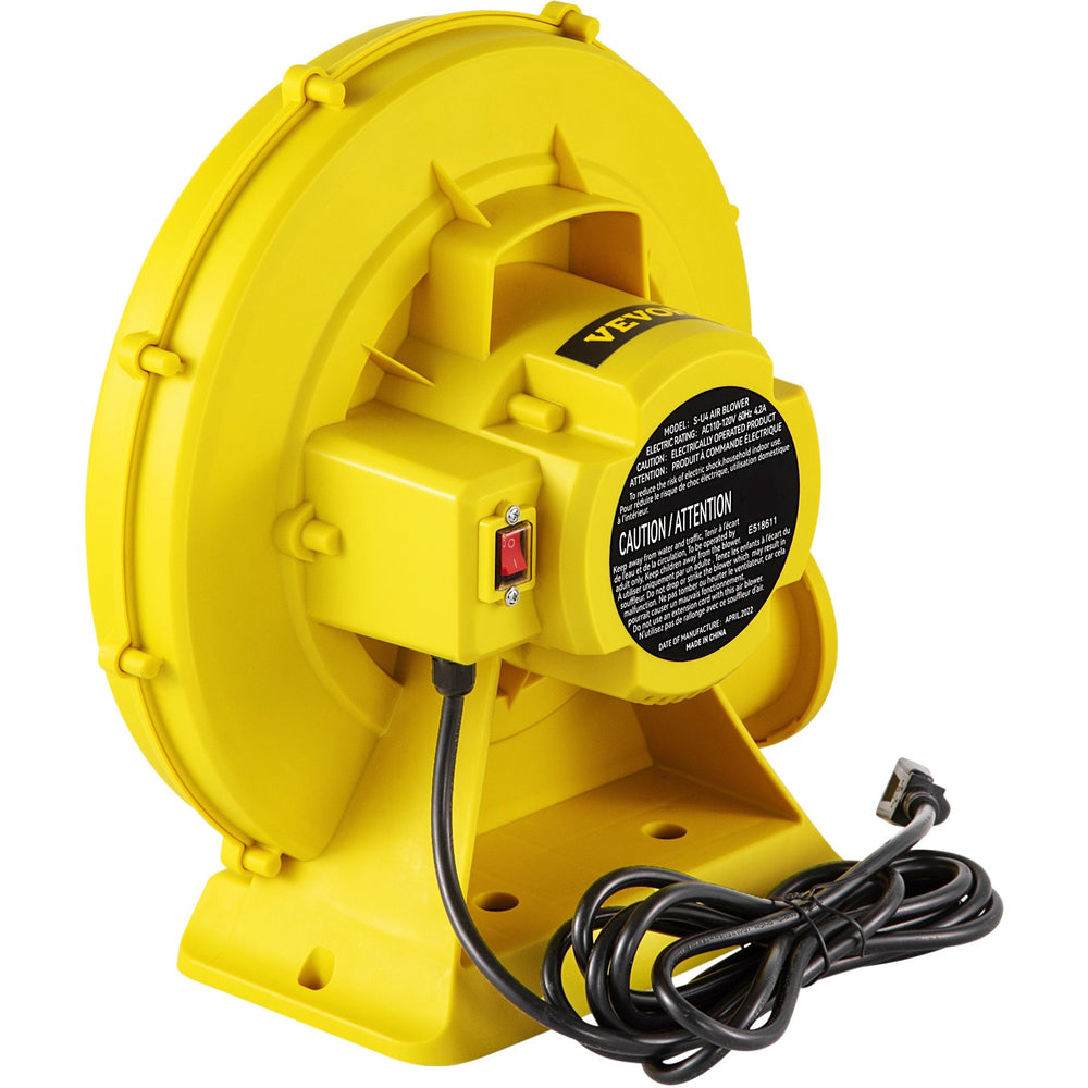 VEVOR Air Blower for Inflatable Bouncy Castle 450W 0.6HP Blower Pump Air Pump