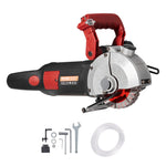 VEVOR Wall Chaser, 34 mm Cutting Depth Wall Cutting Machine 2500W Wall Groove Cutting Machine 38 mm Cutting Width Wall Slotting Machine With 5 Saw Blades 115 mm Diameter 6300r/Min with Infrared Ray