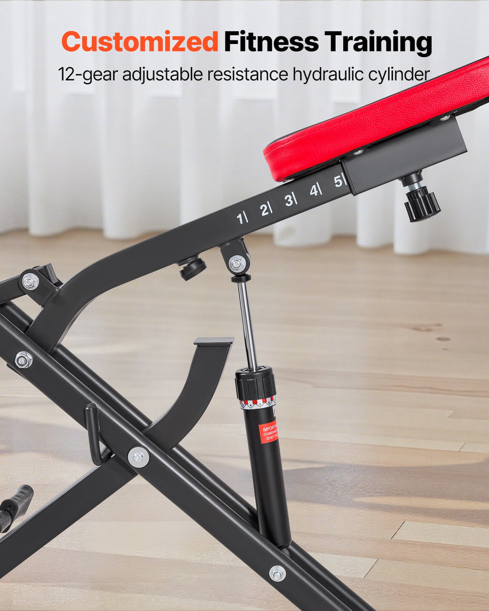 VEVOR Squat Machine, Deep Squat Rowing Machine for Home, Easy Setup & Foldable Exercise Equipment, Glute Trainer Machine with 12-Gear Adjustable Resistance, Glutes & Leg Home Workout Machine, Black