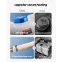VEVOR Diesel Heater, 12-24V 5-8KW Portable Diesel Air Heater with Remote Control and LCD Screen, Fast Heating Low Noise, 10 L Large Fuel Tank for Vehicles, Vans, RVs, Campers, and Trucks