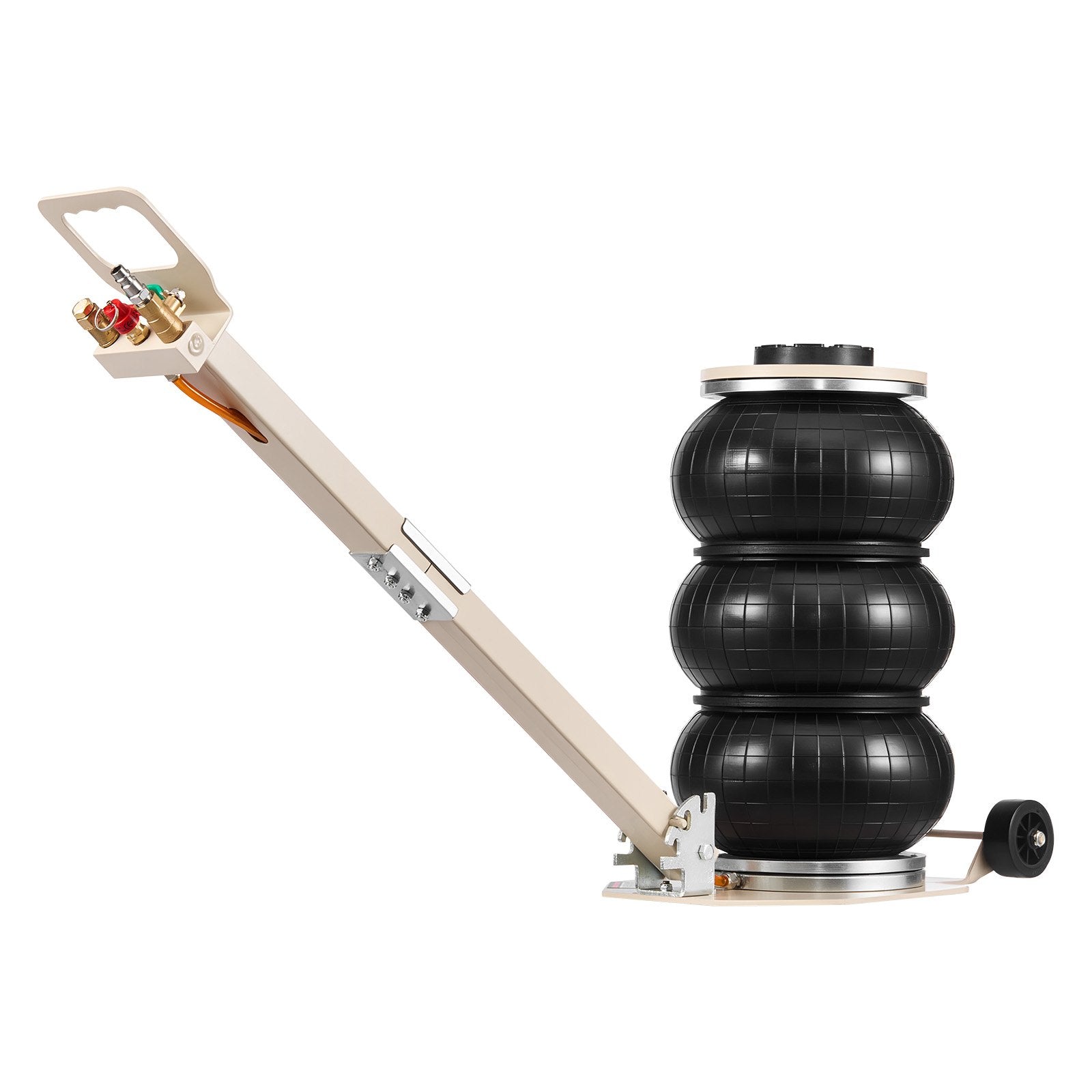 VEVOR Air Jack, 3 Ton Triple Bag Air Jack, Airbag with Six Steel Pipes, Lift Up to 450 mm, 1-6 s Fast Lifting Pneumatic with Adjustable Long Handle & Rubber Pad for Cars, SUVs, Pickup Trucks Repair