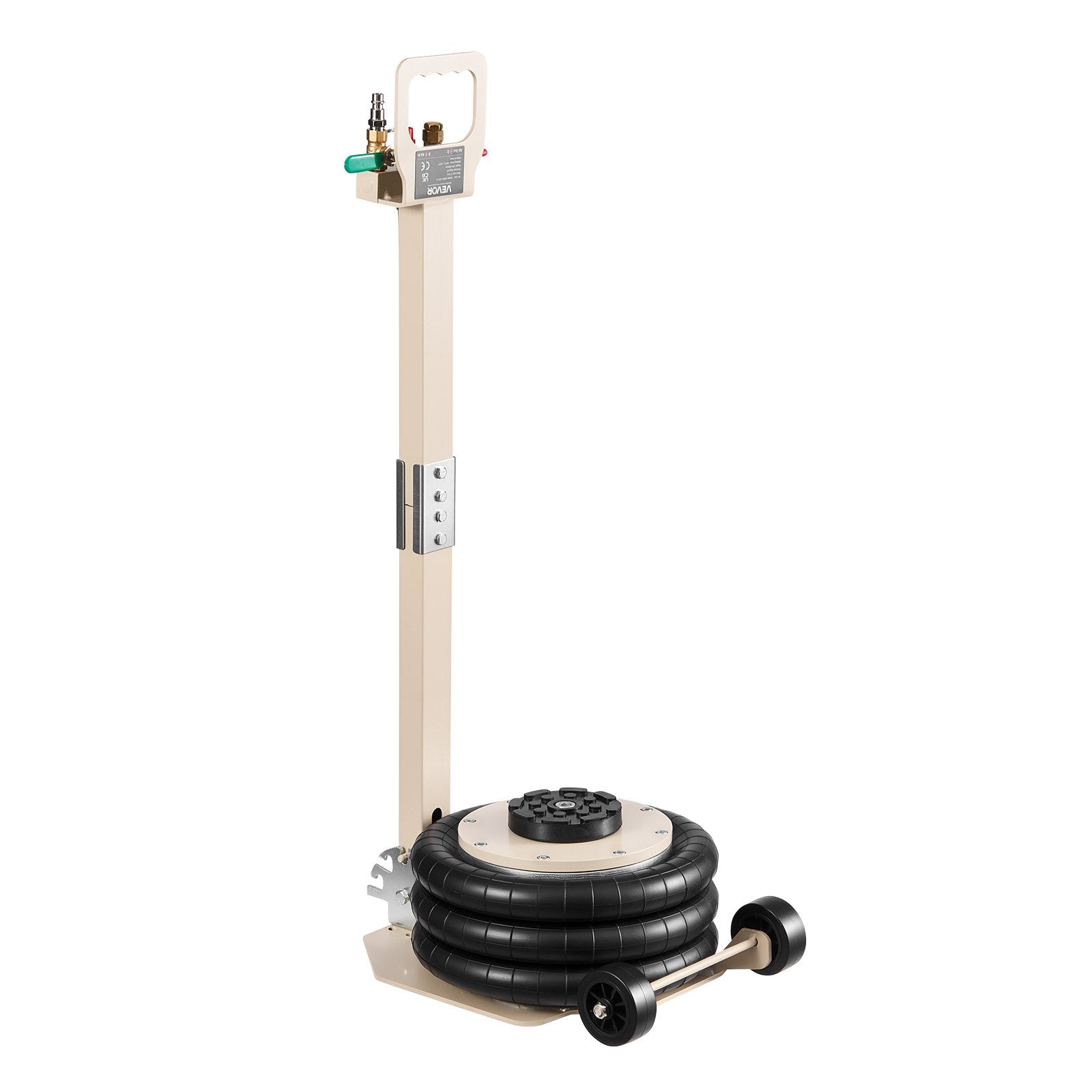 VEVOR Air Jack, 3 Ton Triple Bag Air Jack, Airbag with Six Steel Pipes, Lift Up to 450 mm, 1-6 s Fast Lifting Pneumatic with Adjustable Long Handle & Rubber Pad for Cars, SUVs, Pickup Trucks Repair