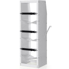 VEVOR Refrigerant Tank Rack, with 3 x 30-50lb Bottle Tanks, Cylinder Tank Rack 14.64x13.97x46.06 in, Refrigerant Cylinder Rack Gas Cylinder Racks and Holders for Freon, Gases, Oxygen, Nitrogen