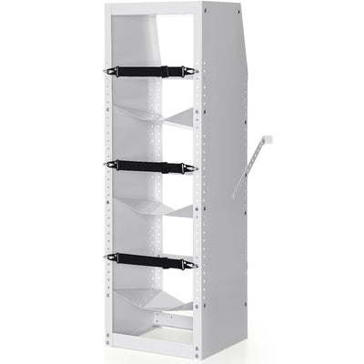 VEVOR Refrigerant Tank Rack, with 3 x 30-50lb Bottle Tanks, Cylinder Tank Rack 14.64x13.97x46.06 in, Refrigerant Cylinder Rack Gas Cylinder Racks and Holders for Freon, Gases, Oxygen, Nitrogen