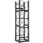 VEVOR Refrigerant Tank Rack, with 3 x 30lbs and Other 3 Small Bottle Tanks, Cylinder Tank Rack 12.79x12.99x47.12 in, Refrigerant Cylinder Rack and Holders for Freon, Gases, Oxygen, Nitrogen