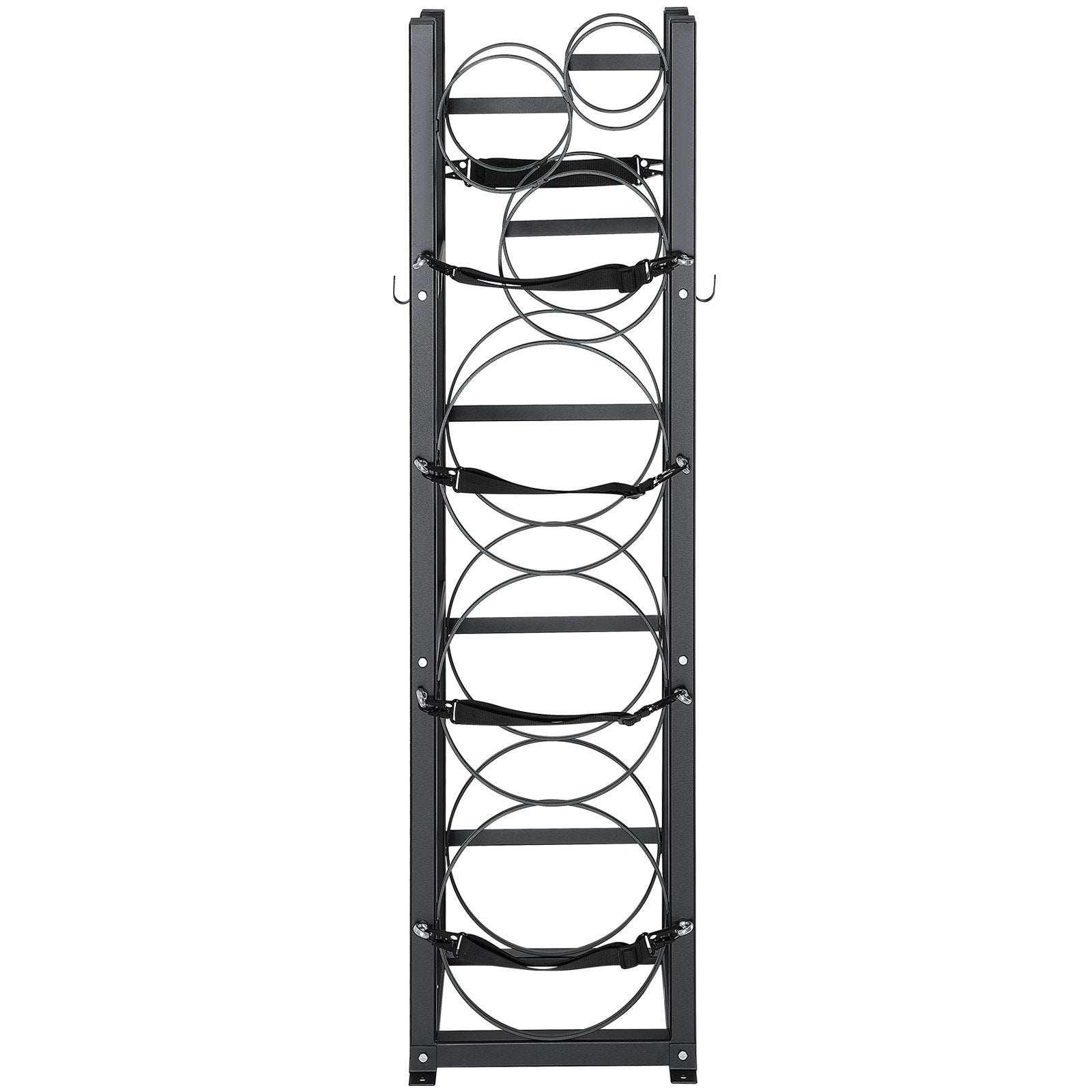 VEVOR Refrigerant Tank Rack, with 3 x 30lbs and Other 3 Small Bottle Tanks, Cylinder Tank Rack 12.79x12.99x47.12 in, Refrigerant Cylinder Rack and Holders for Freon, Gases, Oxygen, Nitrogen