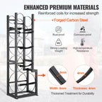 VEVOR Refrigerant Tank Rack, with 1 x 50lb, 2 x 30lb and Other 3 Small Bottle Tanks, Cylinder Tank Rack 15.55x12.99x49.8 in, Refrigerant Cylinder Rack and Holders for Freon, Gases, Oxygen, Nitrogen