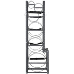 VEVOR Refrigerant Tank Rack, with 1 x 50lb, 2 x 30lb and Other 3 Small Bottle Tanks, Cylinder Tank Rack 15.55x12.99x49.8 in, Refrigerant Cylinder Rack and Holders for Freon, Gases, Oxygen, Nitrogen