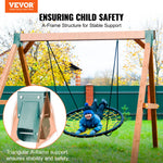VEVOR A-Frame Middle Swing Brackets, Heavy Duty Carbon Steel Swing Set Hardware with Mounting Hardware, DIY Swing Set Bracket Swing Set Kit for 2 (101.6x101.6mm) Legs & 1 (101.6x152.4mm) Beam, Green