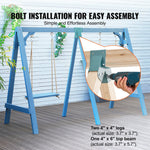 VEVOR A-Frame Middle Swing Brackets, Heavy Duty Carbon Steel Swing Set Hardware with Mounting Hardware, DIY Swing Set Bracket Swing Set Kit for 2 (101.6x101.6mm) Legs & 1 (101.6x152.4mm) Beam, Green