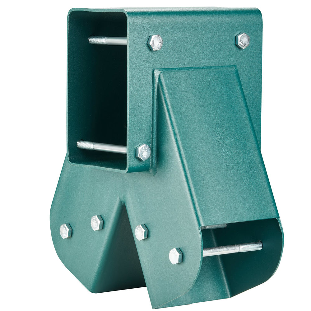VEVOR A-Frame Middle Swing Set Brackets, Heavy Duty Carbon Steel Swing Set Hardware with Mounting Hardware, DIY Swing Set Bracket Swing Set Kit for 101.6x101.6mm Legs & 101.6x152.4mm Beam, Green 3Pcs