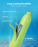 VEVOR Mini Scuba Tank with Sub-Mask, 0.5L Portable Diving Tank for Underwater Breathing, Reusable Lung Diving Cylinder up to 10 Minutes Dive Time, Emergency Rescue Pony Bottle with Pump for Snorkeling
