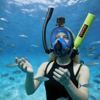 VEVOR Mini Scuba Tank with Sub-Mask, 0.5L Portable Diving Tank for Underwater Breathing, Reusable Lung Diving Cylinder up to 10 Minutes Dive Time, Emergency Rescue Pony Bottle with Pump for Snorkeling