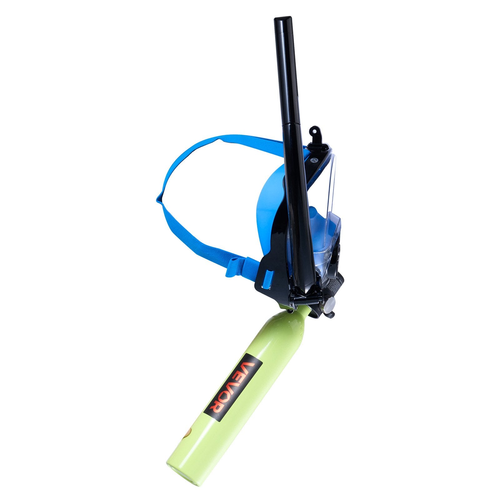 VEVOR Mini Scuba Tank with Sub-Mask, 0.5L Portable Diving Tank for Underwater Breathing, Reusable Lung Diving Cylinder up to 10 Minutes Dive Time, Emergency Rescue Pony Bottle with Pump for Snorkeling