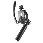 VEVOR Scuba Tank, 0.5L Portable Diving Tank, Diving Oxygen Cylinder with Pump Supports 5-10 Minutes Underwater Breathing, 32.81 ft Diving Depth, Refillable Snorkel Air Tank for Underwater Exploration