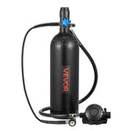 VEVOR Mini Scuba Tank, 2L Portable Diving Tank for Underwater Breathing, Reusable Lung Diving Cylinder up to 35 Minutes Dive Time, Emergency Rescue Pony Bottle with Backpack & Case for Snorkeling