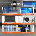 VEVOR Commercial Ice Maker Freestanding Cabinet Machine 56 kg/24H 60 Ice Cubes